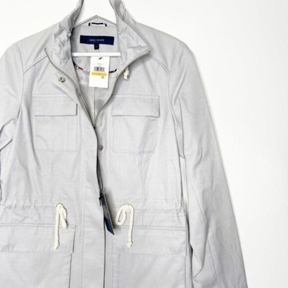 Cole Haan Safari Jacket with Stand-Up Collar – Adventure-Ready Style Functional - Picture 2 of 11